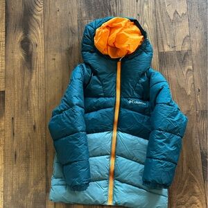 Columbia Blue and Orange Hooded Jacket